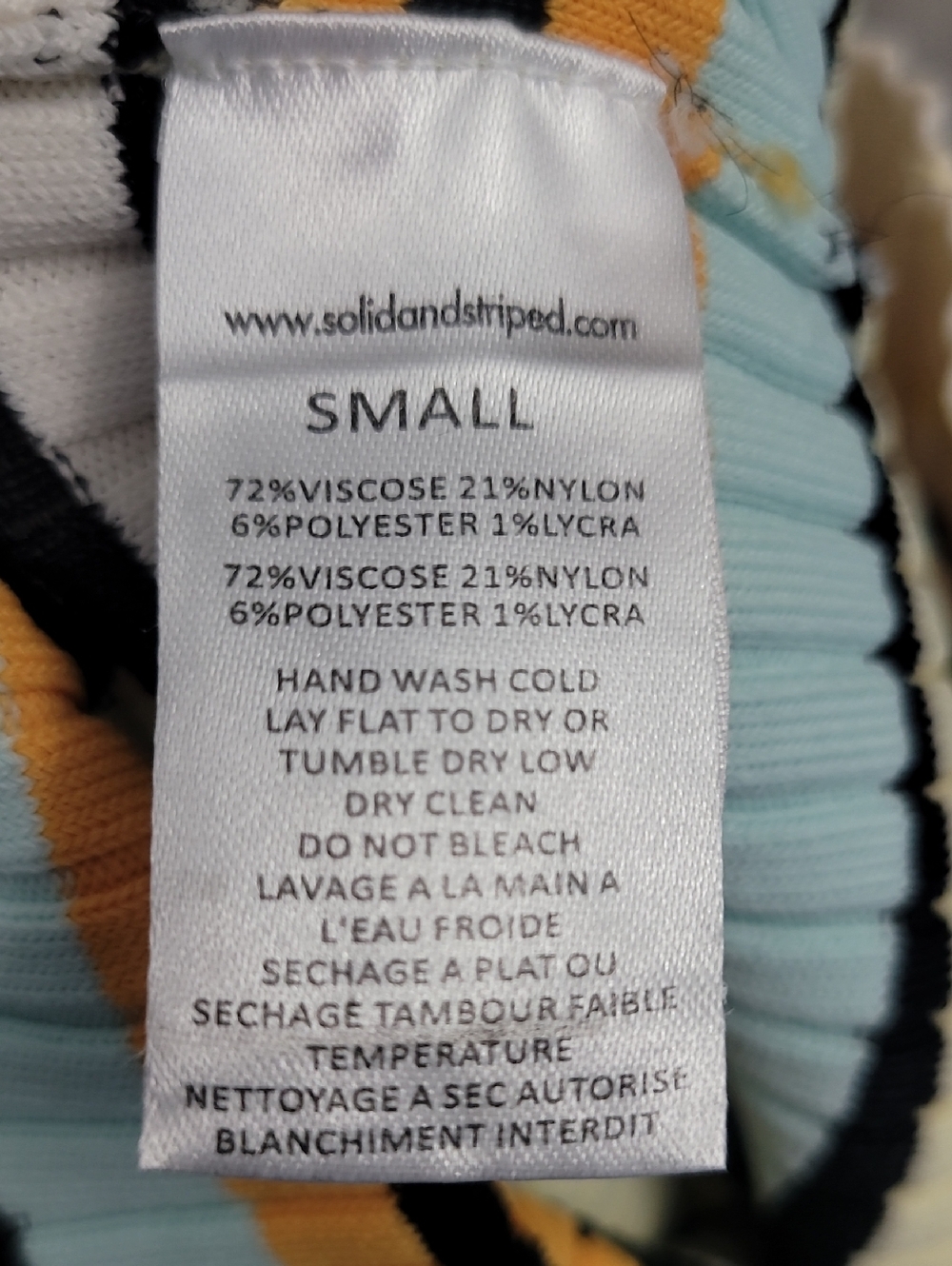 Solid & Striped The Caroline Strapless Maxi Dress S Variegated Stripe Knit NWT - Picture 10 of 10